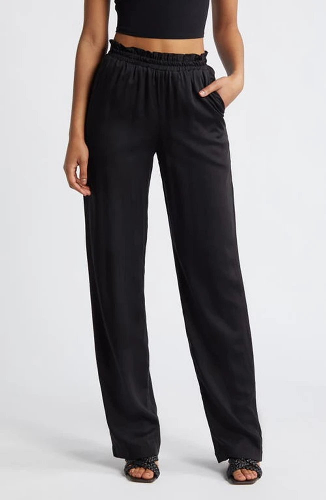 DIARRABLU Leer Palazzo Pants Black at Nordstrom,