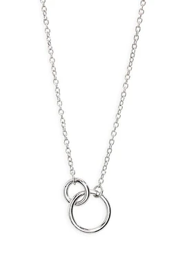 BP. Linked Circle Necklace in Silver at Nordstrom