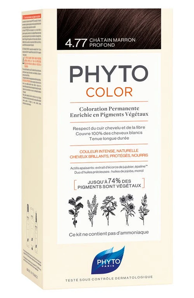 Phytocolor Permanent Hair Color in 4.77 Intense Chestnut Brown at Nordstrom