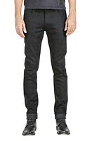 HIROSHI KATO The Needle Slim 10.5-Ounce Stretch Selvedge Jeans Black Raw at Nordstrom,