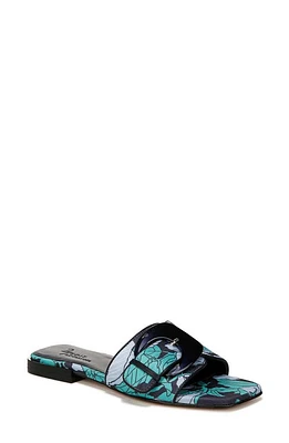 27 EDIT Naturalizer Naomi Slide Sandal Skyway Blue Multi Fabric at