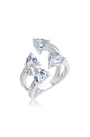 Hueb Mirage Aquamarine & Diamond Open Ring in White Gold at Nordstrom, Size 7