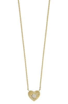 Bony Levy Diamond Heart Pendant Necklace in 18K Yellow Gold at Nordstrom