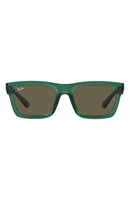 Ray-Ban Warren 57mm Rectangular Sunglasses in Transparent at Nordstrom