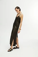 Nocturne Strappy Dress in Khaki at Nordstrom