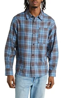 A. P.C. Surchemise Graham Plaid Button-Up Shirt Bleu at Nordstrom,