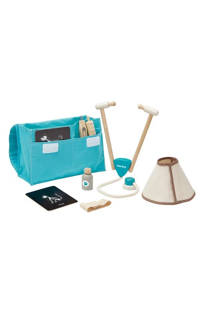 PlanToys Vet Playset in Blue/Green at Nordstrom