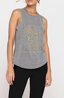 Spiritual Gangster Magic Jade Cotton Blend Muscle Tank Heather Grey at Nordstrom,