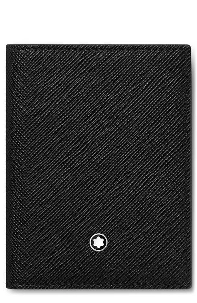 Montblanc Sartorial Leather Bifold Card Holder in Black at Nordstrom