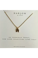 Nashelle Initial Charm Necklace in Gold R at Nordstrom