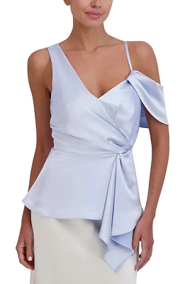 bcbg Asymmetric Sleeveless Top in Heather Blue at Nordstrom, Size X-Small