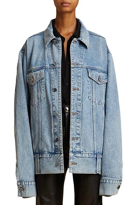 Khaite Grizzo Oversize Denim Jacket in Bryce at Nordstrom, Size Large