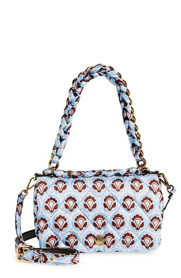 Etro Medium Bond Aurea Print Quilted Nylon Shoulder Bag in Blue at Nordstrom