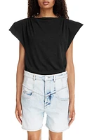 Isabel Marant Sebani Gathered Shoulder Cotton T-Shirt at Nordstrom,