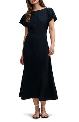 Nobody's Child Selma Midi Dress Black at Nordstrom,