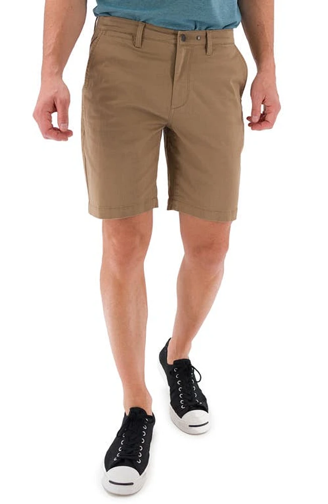 Devil-Dog Dungarees -Inch Performance Stretch Chino Shorts Dark Beige/Khaki at Nordstrom