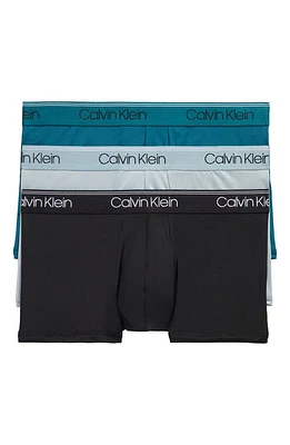 Calvin Klein 3-Pack Low Rise Microfiber Stretch Trunks at Nordstrom,