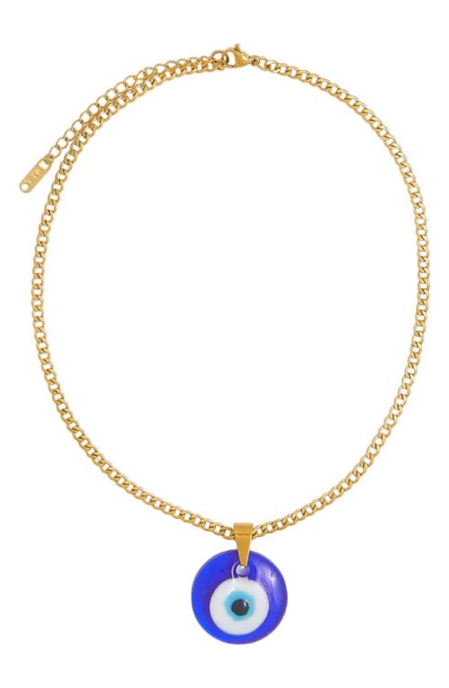 Petit Moments Harriet Evil Eye Pendant Necklace in Gold at Nordstrom