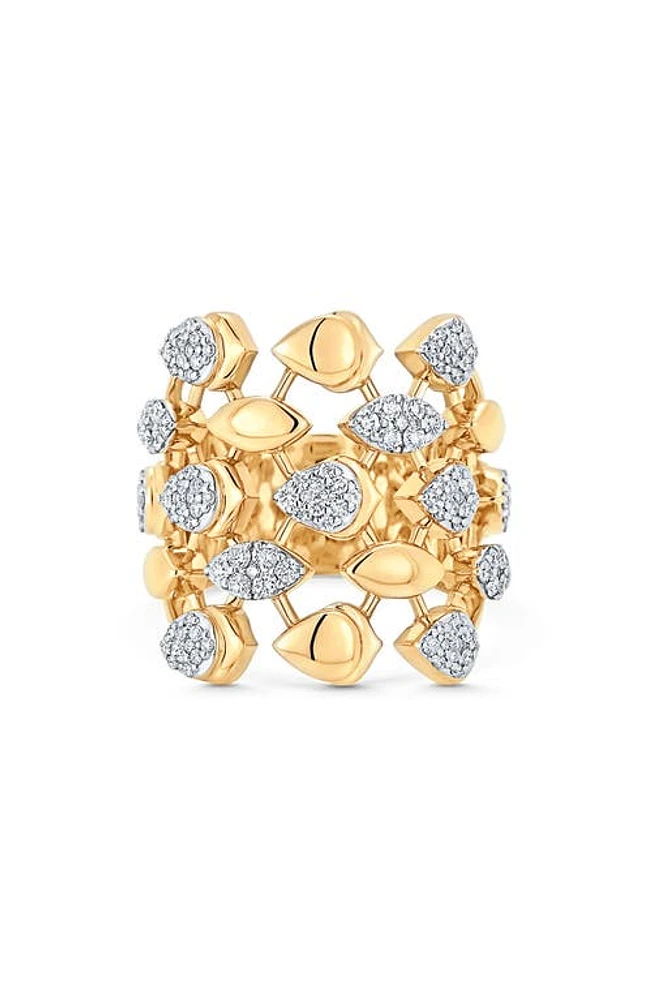 Sara Weinstock Lierre Pear Diamond Ring in Yellow Gold/Diamond at Nordstrom, Size 6.5