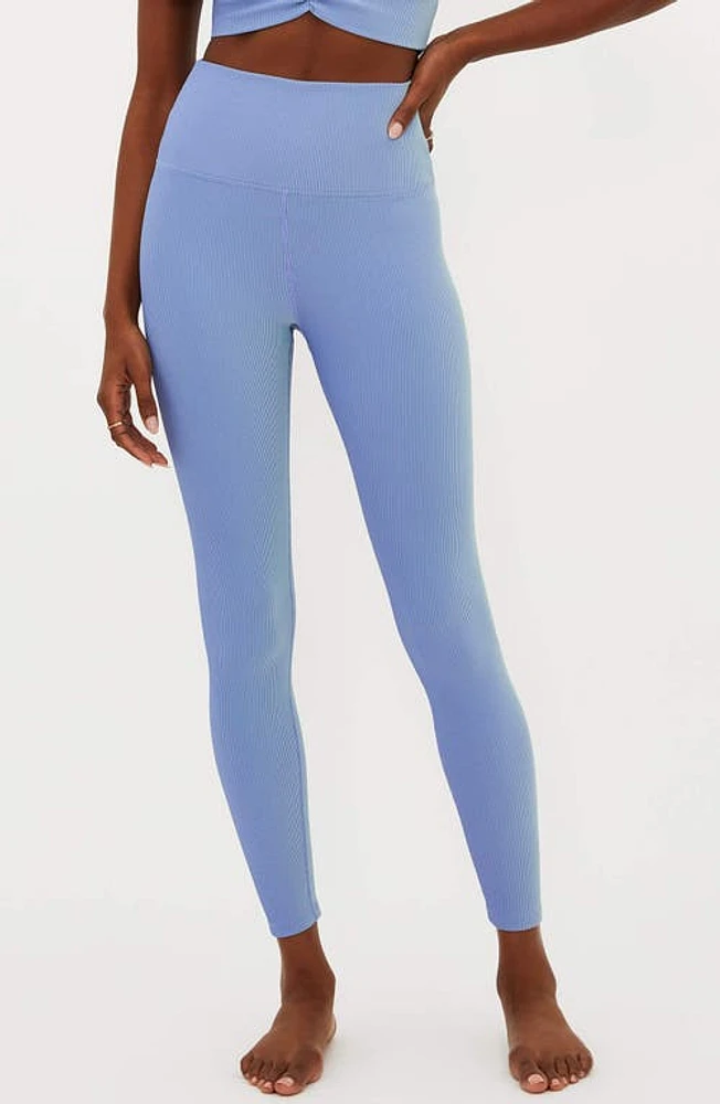 Beach Riot Tayler Rib Two-Tone Leggings Seashore Two Tone at Nordstrom,