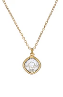 Ted Baker London Crastel Round Crystal Pendant Necklace in Gold Tone/Clear Crystal at Nordstrom