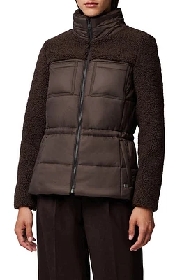 Soia & Kyo Izzie Faux Shearling Detail Puffer Coat at Nordstrom,