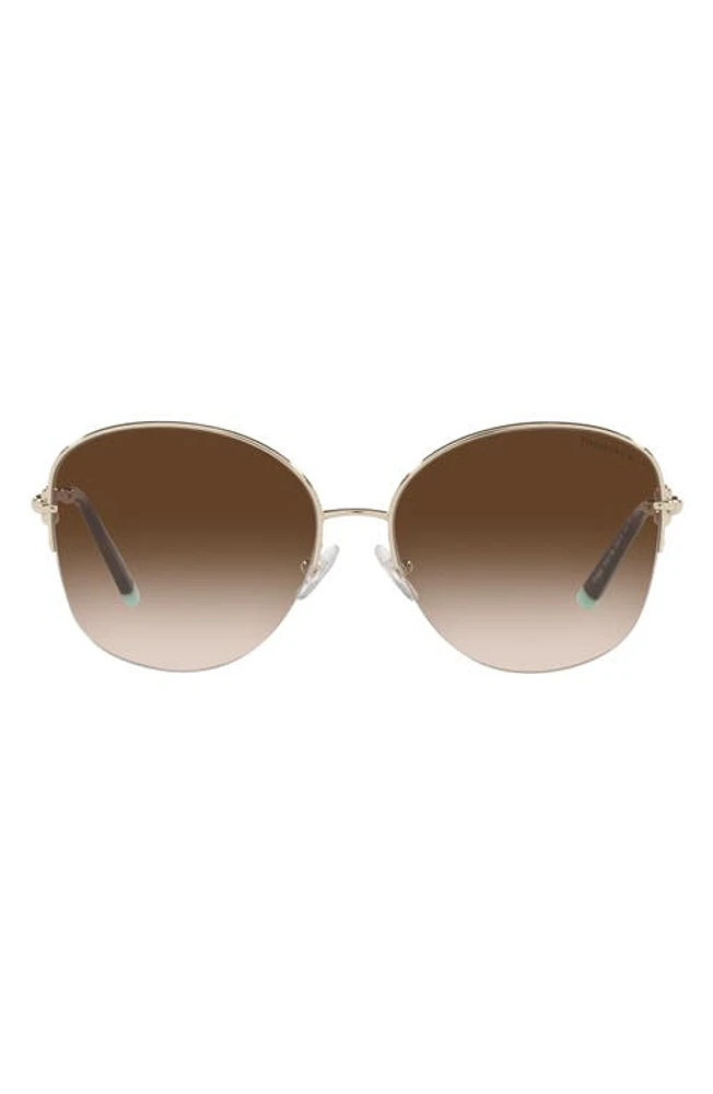 Tiffany & Co. 58mm Gradient Pillow Sunglasses in Pale Gold at Nordstrom