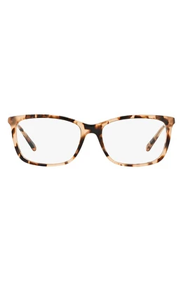 Michael Kors 52mm Square Optical Glasses in Pink Tort at Nordstrom