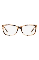 Michael Kors 52mm Square Optical Glasses in Pink Tort at Nordstrom