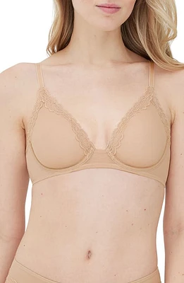 Skarlett Blue Passion Underwire Plunge Unlined Mesh Bra at Nordstrom,