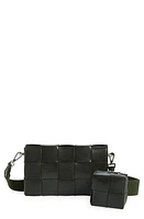 Bottega Veneta Cassette Vogue Intrecciato Crossbody Bag in 3009 Dark Green-Silver at Nordstrom