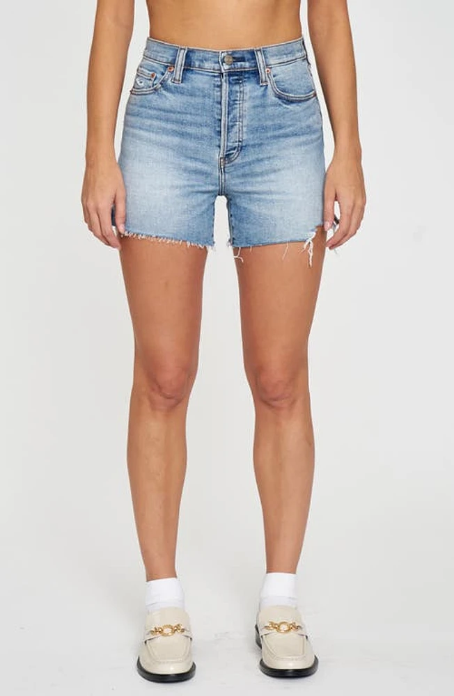 DAZE Bottom Line Distressed Cutoff Denim Shorts Dancefloor at Nordstrom,