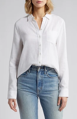 caslon(r) Casual Gauze Button-Up Shirt at Nordstrom,