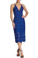 Dress the Population Abril Cocktail Dress in Cobalt/Black at Nordstrom, Size X-Large