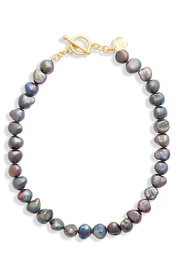 Karine Sultan Peacock Pearl Necklace in Gold at Nordstrom