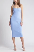 Open Edit Smooth Strappy Midi Slipdress at Nordstrom,