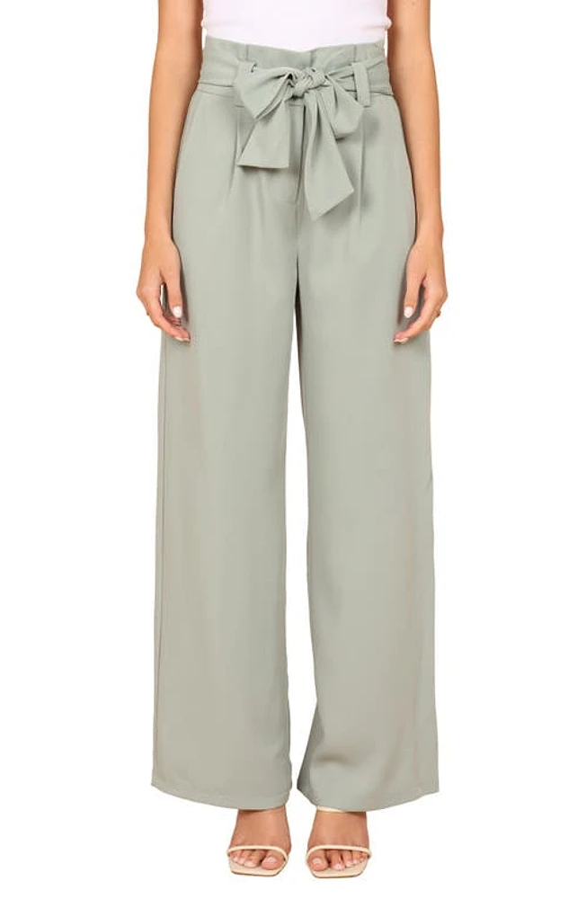 Petal & Pup Kieran Tie Waist Wide Leg Pants at Nordstrom,