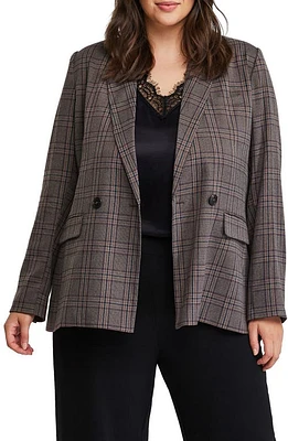 Estelle Lilibet Check Blazer Brown at Nordstrom,