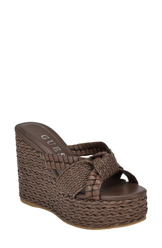 GUESS Eveh Platform Wedge Sandal at Nordstrom,