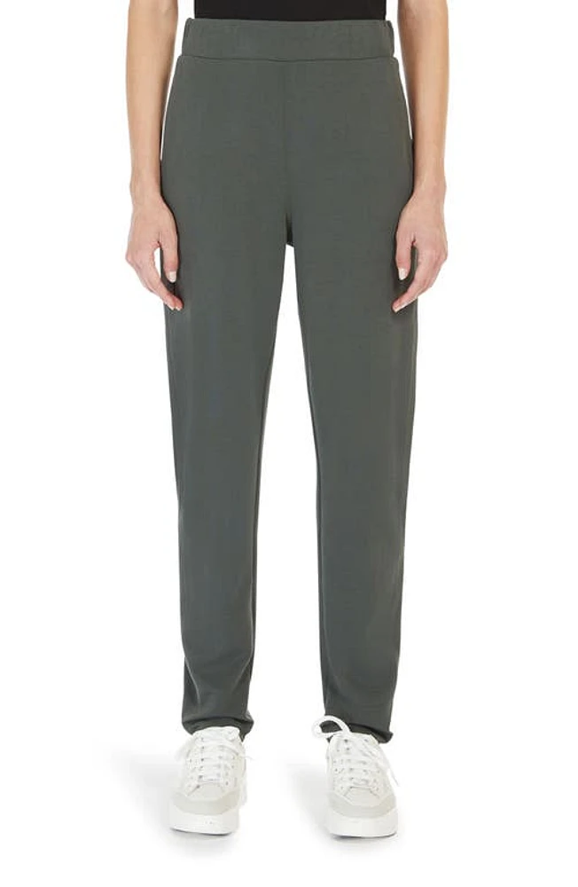 Max Mara Leisure Pesca Cotton Blend Jersey Pull-On Pants Kaki at Nordstrom,