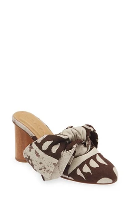 SHEKUDO Print Bow Mule Brown Printed at Nordstrom,