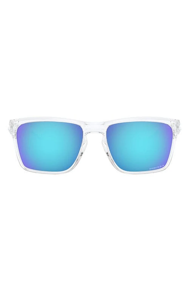 Oakley Sylas 57mm Prizm Keyhole Sunglasses in Clear at Nordstrom