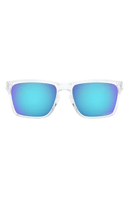 Oakley Sylas 57mm Prizm Keyhole Sunglasses in Clear at Nordstrom