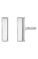 Bony Levy 14K Gold Bar Stud Earrings in 14K White Gold at Nordstrom