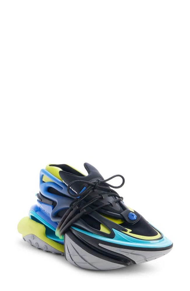 Balmain Unicorn Sneaker Shc Blue Multi at Nordstrom,