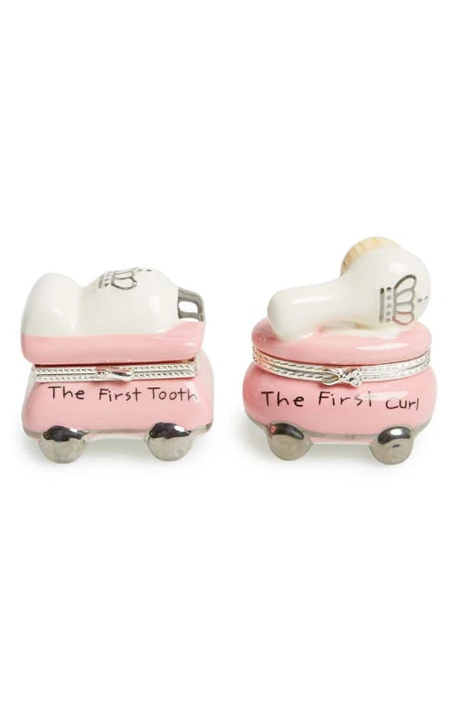 Mud Pie 'Princess' First Tooth & Curl Treasure Box Set in Pink at Nordstrom