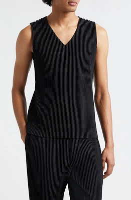 Homme Plissé Issey Miyake Basics Pleated Vest Black at Nordstrom,