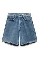 rag & bone Mckenna High Waist Denim Bermuda Shorts Alton at Nordstrom,