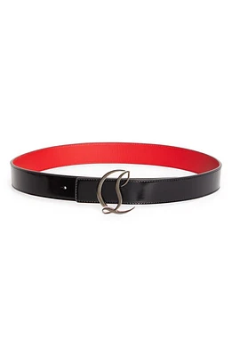 Christian Louboutin Logo Buckle Leather Belt at Nordstrom,