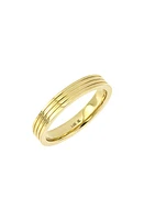 Bony Levy Men's Stripe 14K Gold Ring Yellow at Nordstrom,